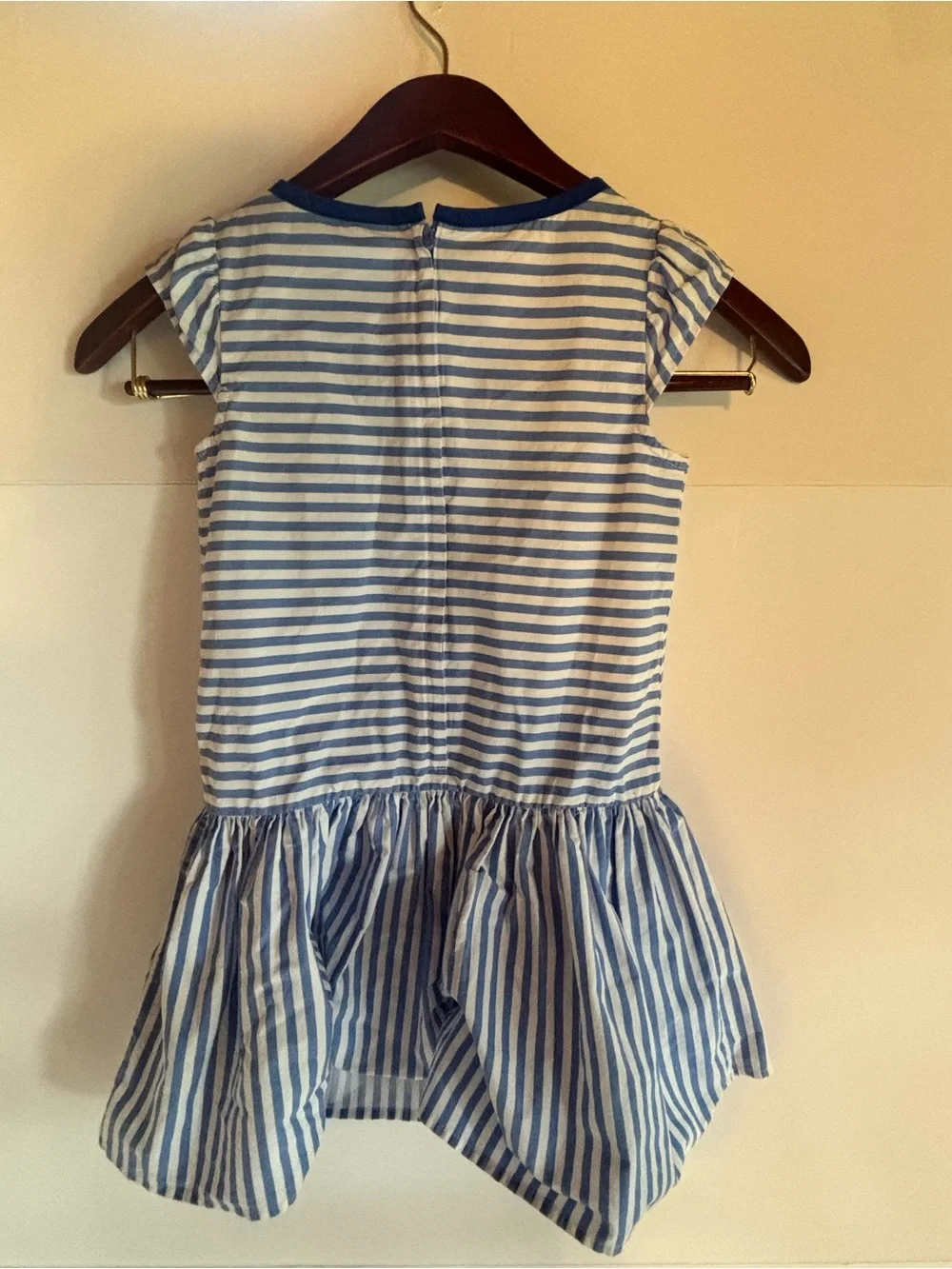 Gymboree Blue and White Striped Drop-Waist Dress